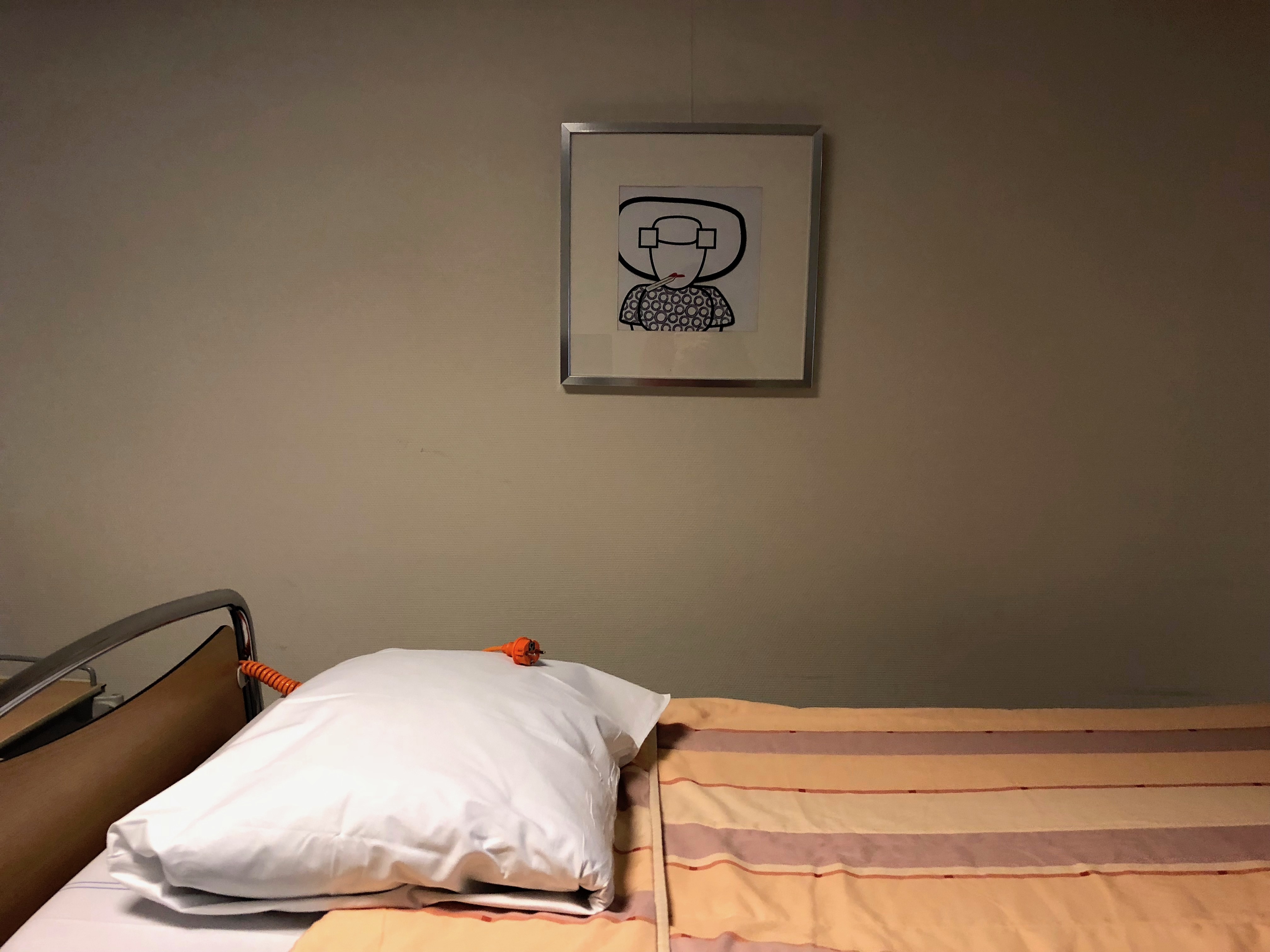 kunst ziekenhuis bed
